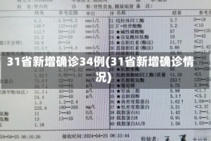 31省新增确诊34例(31省新增确诊情况)
