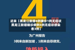 近来【黑龙江新增4例确诊1例无症状黑龙江新增确诊病例5例无症状感染者3例】