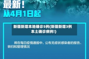新疆新增本地确诊5例(新疆新增3例本土确诊病例!)