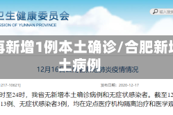 合肥再新增1例本土确诊/合肥新增本土病例