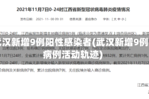 武汉新增9例阳性感染者(武汉新增9例病例活动轨迹)