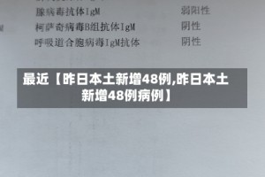 最近【昨日本土新增48例,昨日本土新增48例病例】