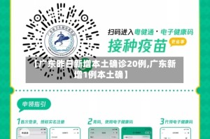 【广东昨日新增本土确诊20例,广东新增1例本土确】