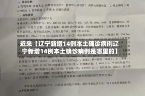 近来【辽宁新增14例本土确诊病例辽宁新增14例本土确诊病例是哪里的】