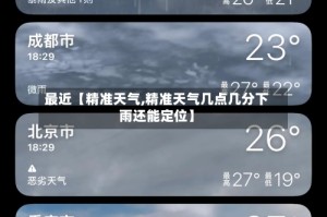 最近【精准天气,精准天气几点几分下雨还能定位】
