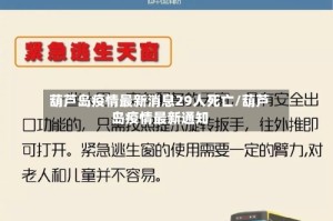 葫芦岛疫情最新消息29人死亡/葫芦岛疫情最新通知