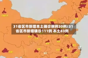 31省区市新增本土确诊病例30例/31省区市新增确诊111例 本土83例