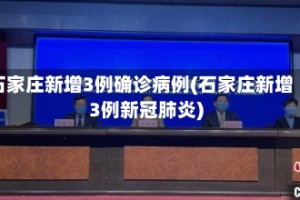 石家庄新增3例确诊病例(石家庄新增3例新冠肺炎)