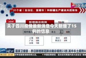 关于四川疫情最新消息今天新增了15例的信息