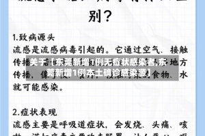 关于【东莞新增1例无症状感染者,东莞新增1例本土确诊感染源】