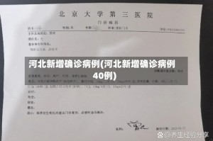 河北新增确诊病例(河北新增确诊病例40例)