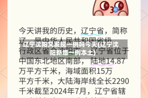 辽宁沈阳又发现一例吗今天(辽宁沈阳新增一例本土)