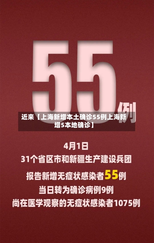 近来【上海新增本土确诊55例上海新增5本地确诊】-第1张图片