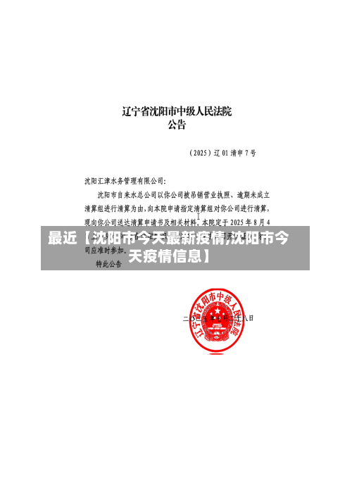 最近【沈阳市今天最新疫情,沈阳市今天疫情信息】-第3张图片