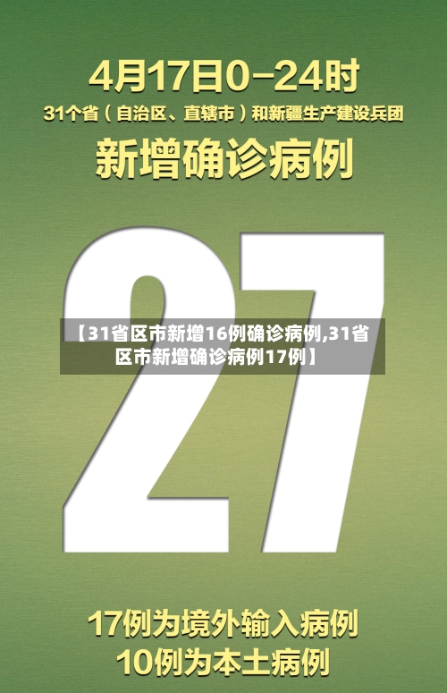 【31省区市新增16例确诊病例,31省区市新增确诊病例17例】-第3张图片