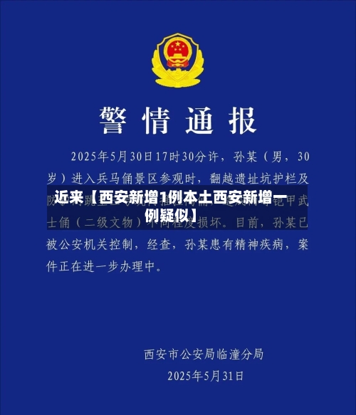 近来【西安新增1例本土西安新增一例疑似】-第1张图片