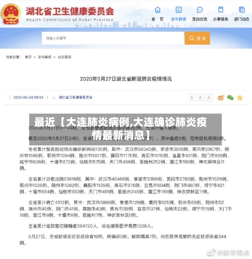 最近【大连肺炎病例,大连确诊肺炎疫情最新消息】-第1张图片