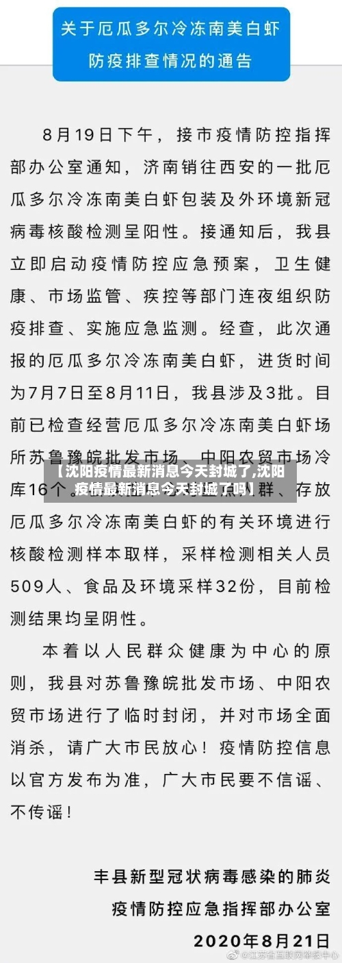 【沈阳疫情最新消息今天封城了,沈阳疫情最新消息今天封城了吗】-第2张图片
