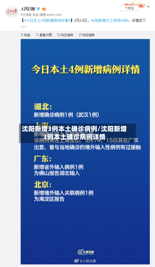 沈阳新增3例本土确诊病例/沈阳新增3例本土确诊病例详情-第1张图片
