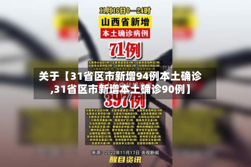 关于【31省区市新增94例本土确诊,31省区市新增本土确诊90例】-第3张图片