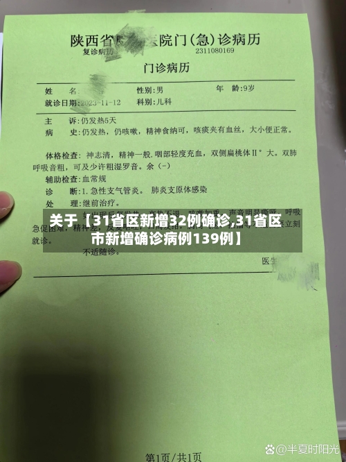 关于【31省区新增32例确诊,31省区市新增确诊病例139例】-第3张图片