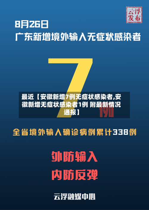 最近【安徽新增7例无症状感染者,安徽新增无症状感染者1例 附最新情况通报】-第3张图片