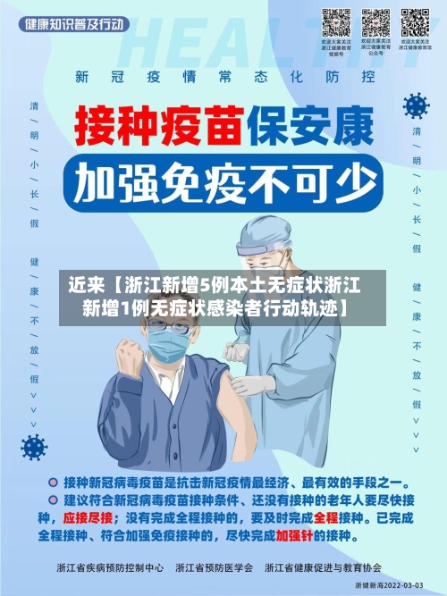 近来【浙江新增5例本土无症状浙江新增1例无症状感染者行动轨迹】-第1张图片