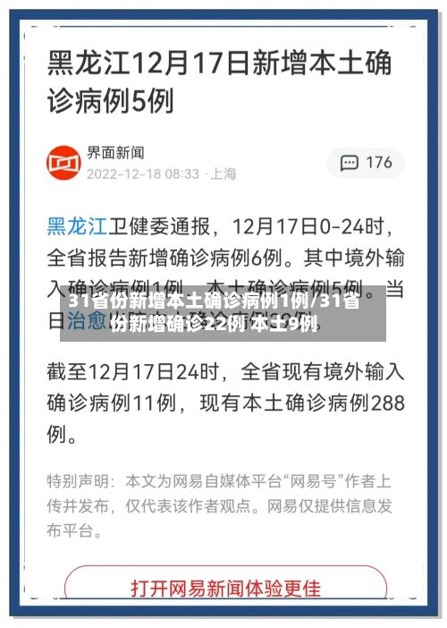 31省份新增本土确诊病例1例/31省份新增确诊22例 本土9例-第3张图片