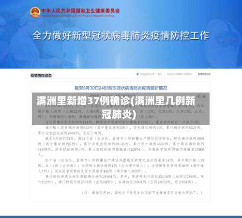 满洲里新增37例确诊(满洲里几例新冠肺炎)-第1张图片