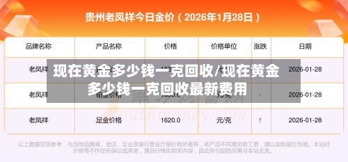 现在黄金多少钱一克回收/现在黄金多少钱一克回收最新费用-第2张图片