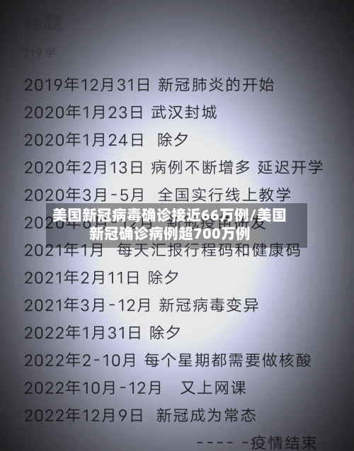 美国新冠病毒确诊接近66万例/美国新冠确诊病例超700万例-第1张图片