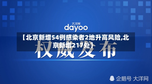 【北京新增54例感染者2地升高风险,北京新增217处】-第2张图片