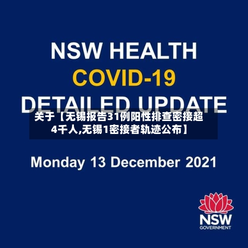 关于【无锡报告31例阳性排查密接超4千人,无锡1密接者轨迹公布】-第1张图片