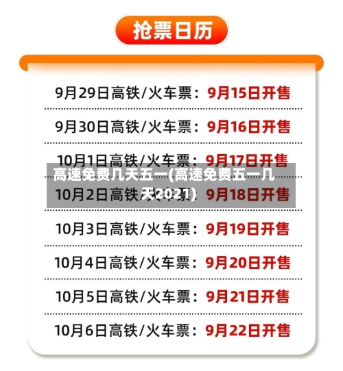 高速免费几天五一(高速免费五一几天2021)-第1张图片