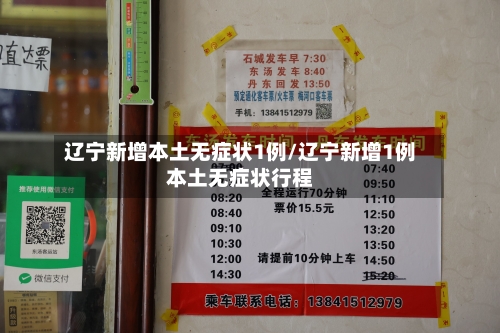 辽宁新增本土无症状1例/辽宁新增1例本土无症状行程-第1张图片