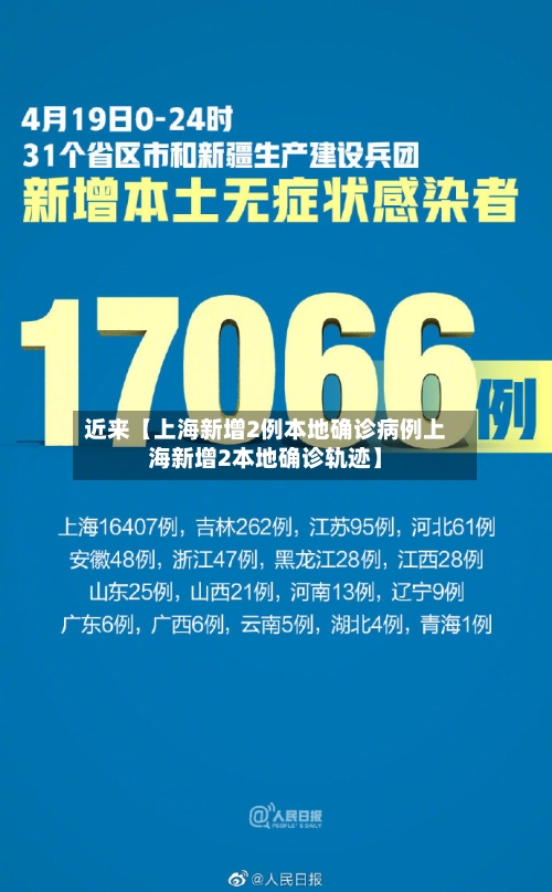 近来【上海新增2例本地确诊病例上海新增2本地确诊轨迹】-第1张图片