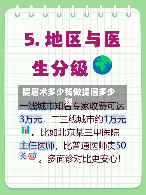 提眉术多少钱做提眉多少钱